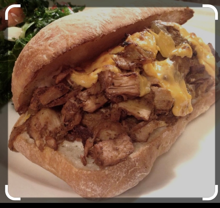 Veggie Jackfruit Cheesesteak.