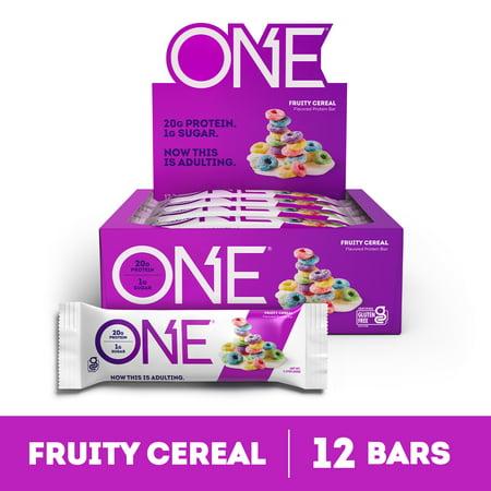 One Protein Bar Fruity Cereal 20g Protein 1 Bar.