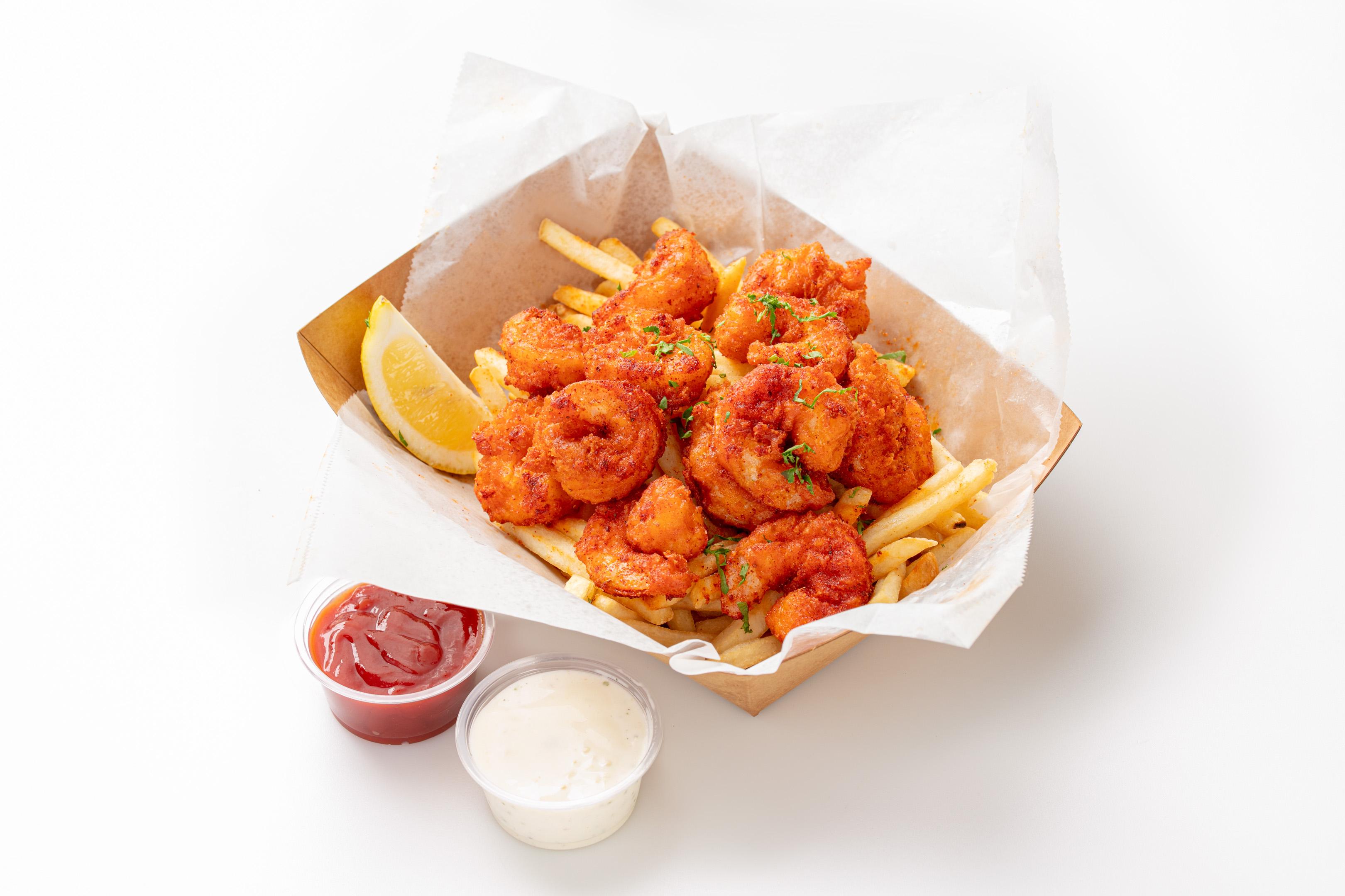 FRIED SHRIMP BASKET.