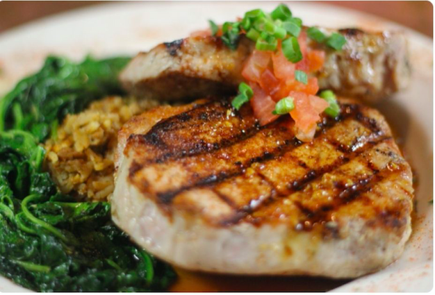 Sweet Heat Pork Rib-Eye Chop.