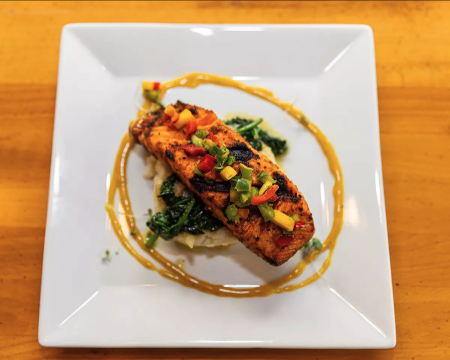 Curried Salmon.