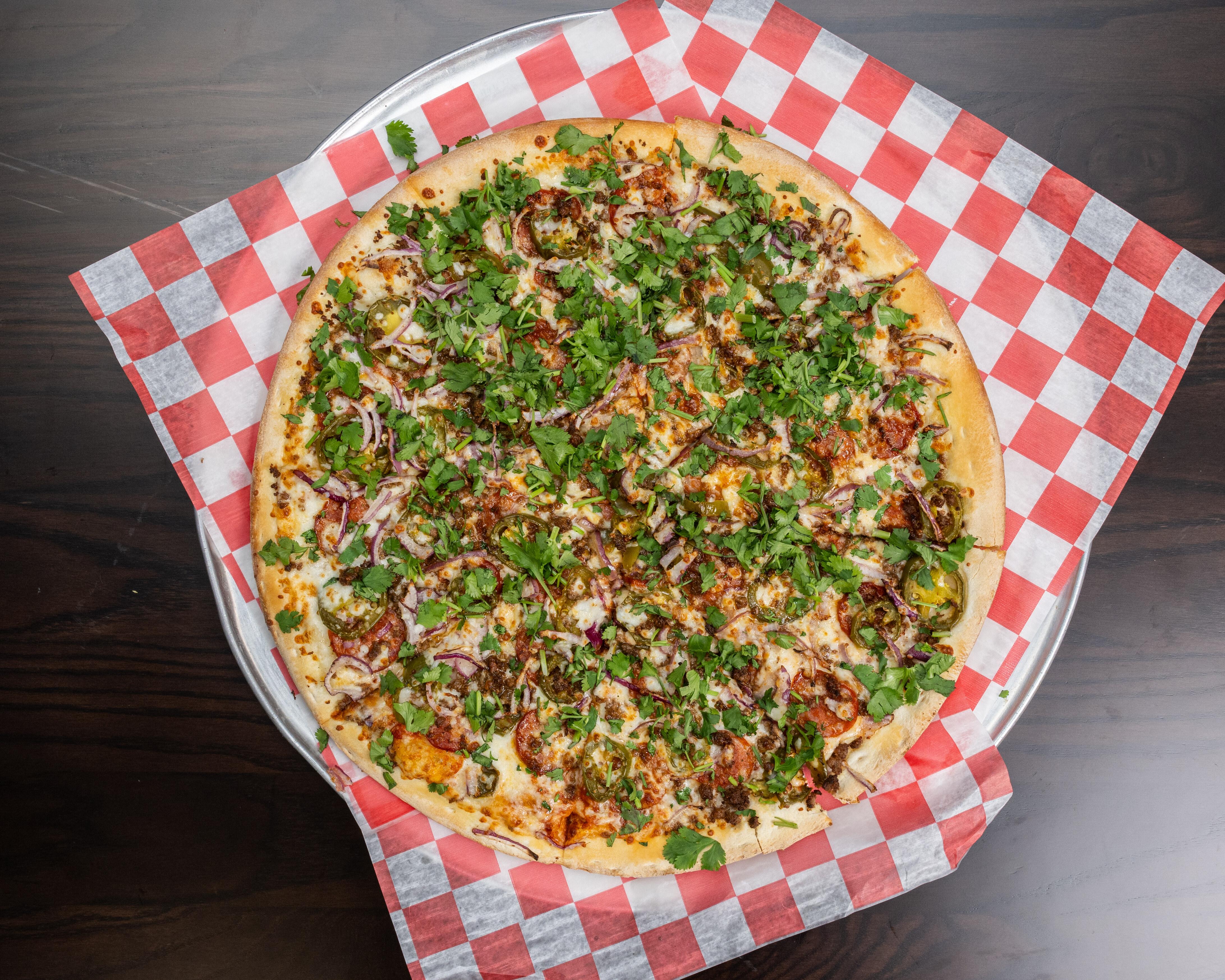 Small 12" Garlex Mexicana Pizza.