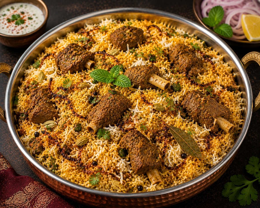 Goat Biryani.