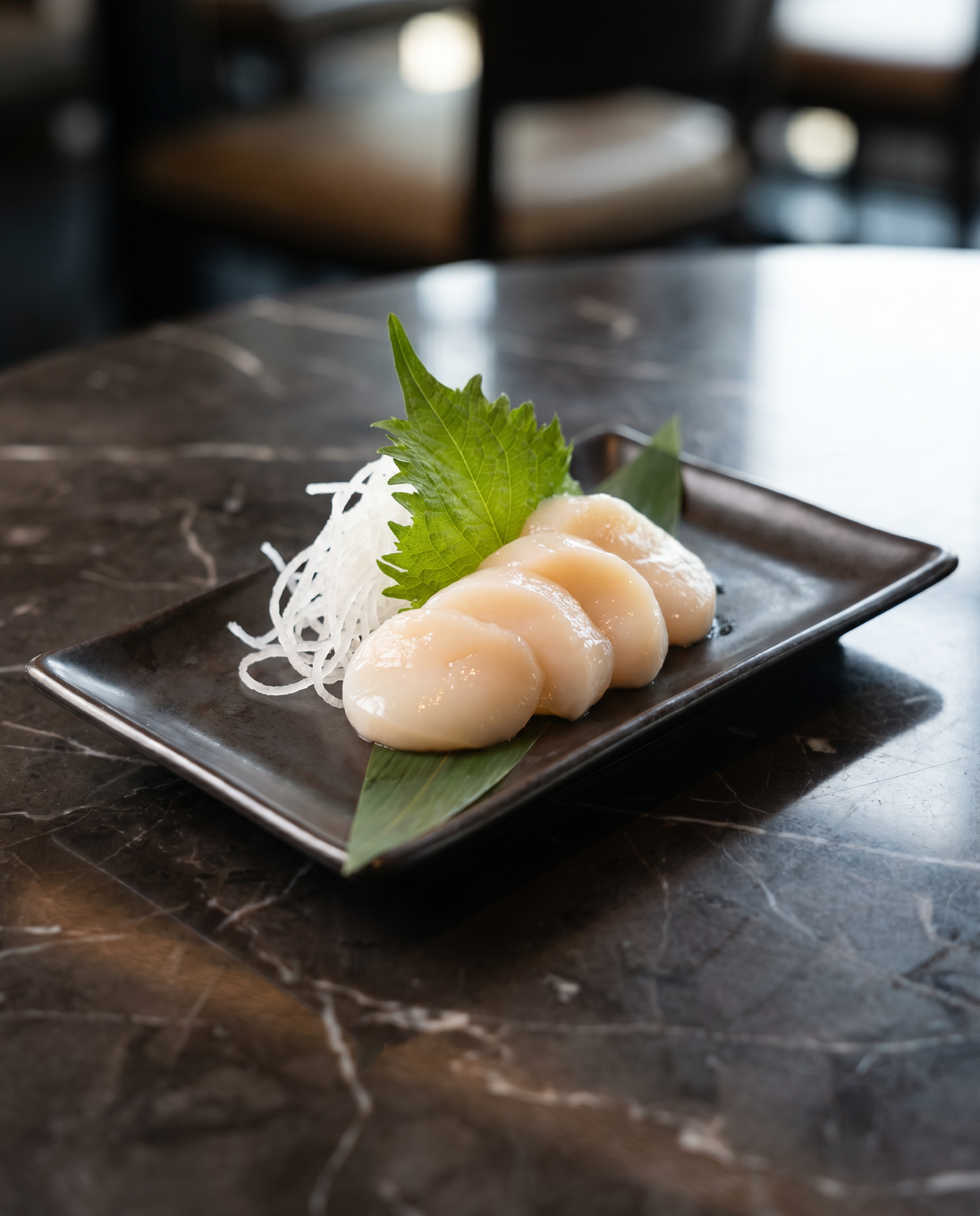 Scallop Sashimi.