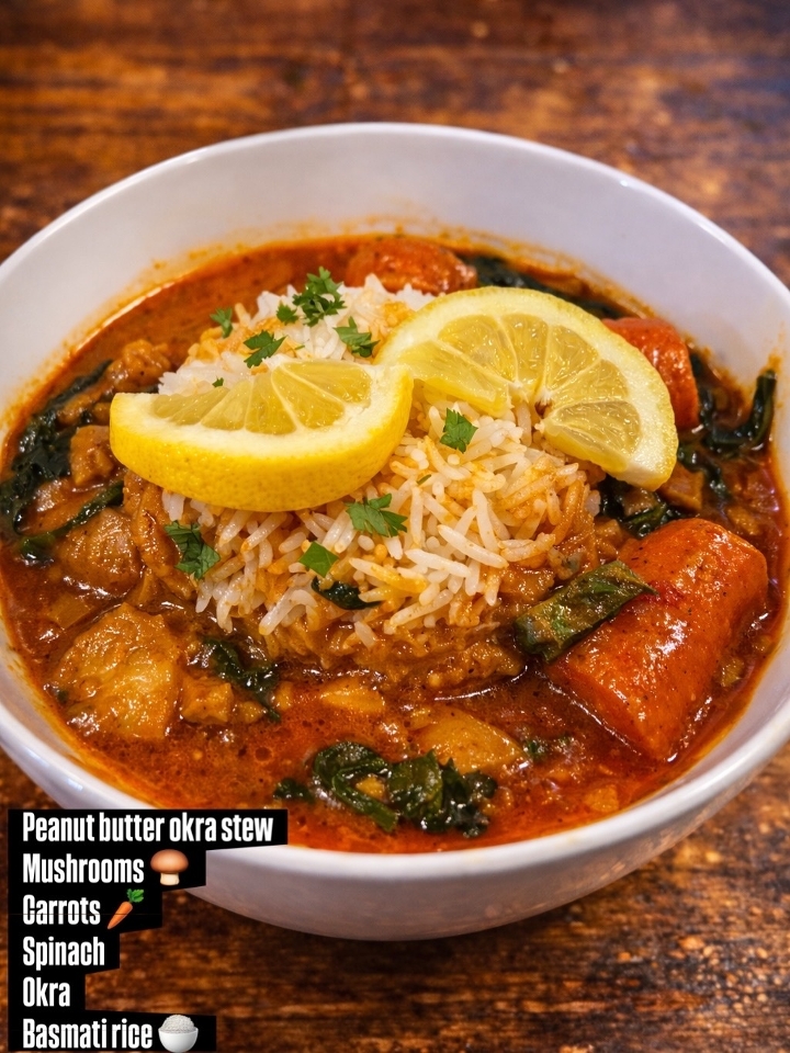 Peanut Butter Soup (Maafe) & Rice - (P).