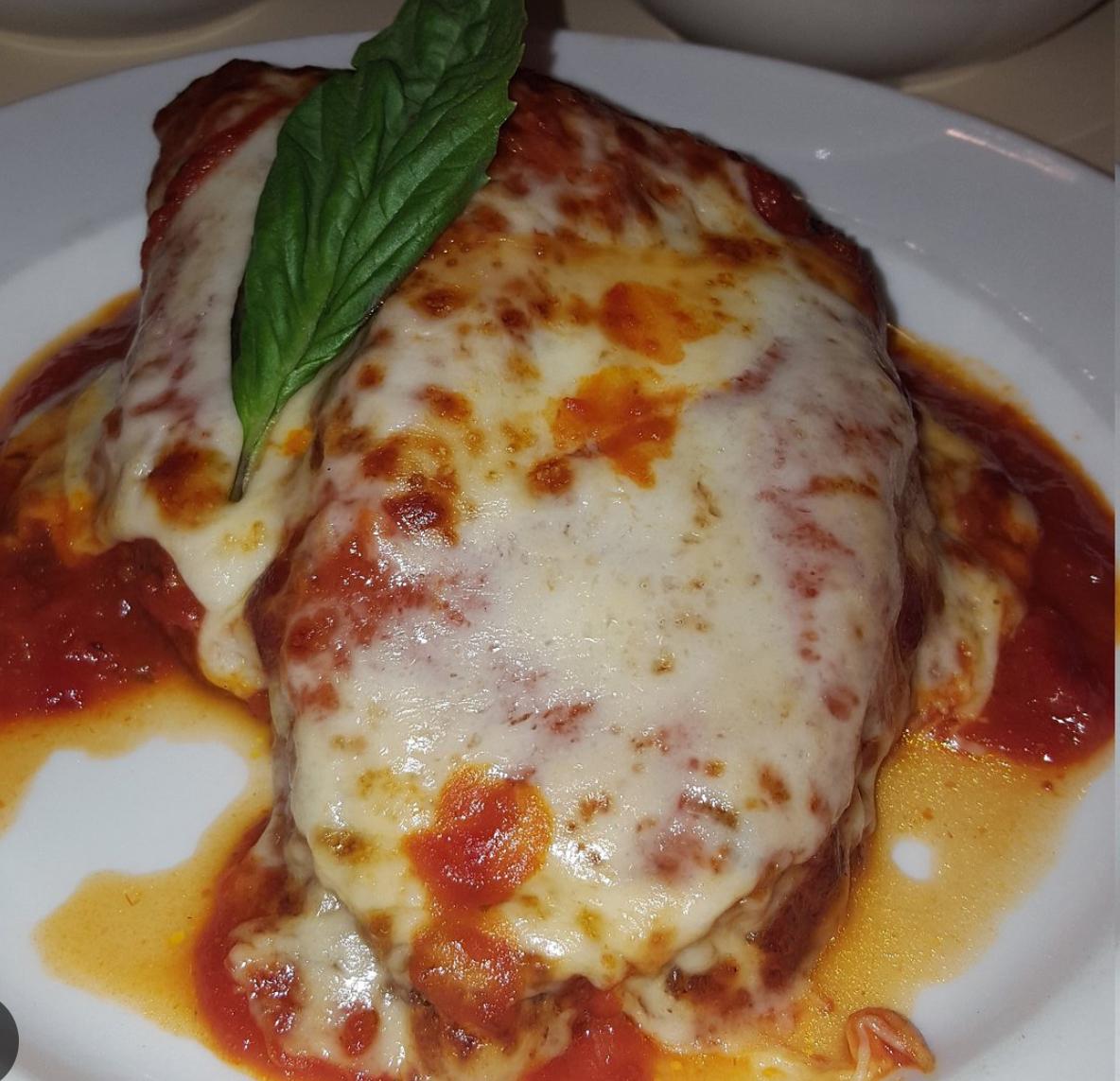 Veal Parmigiana.