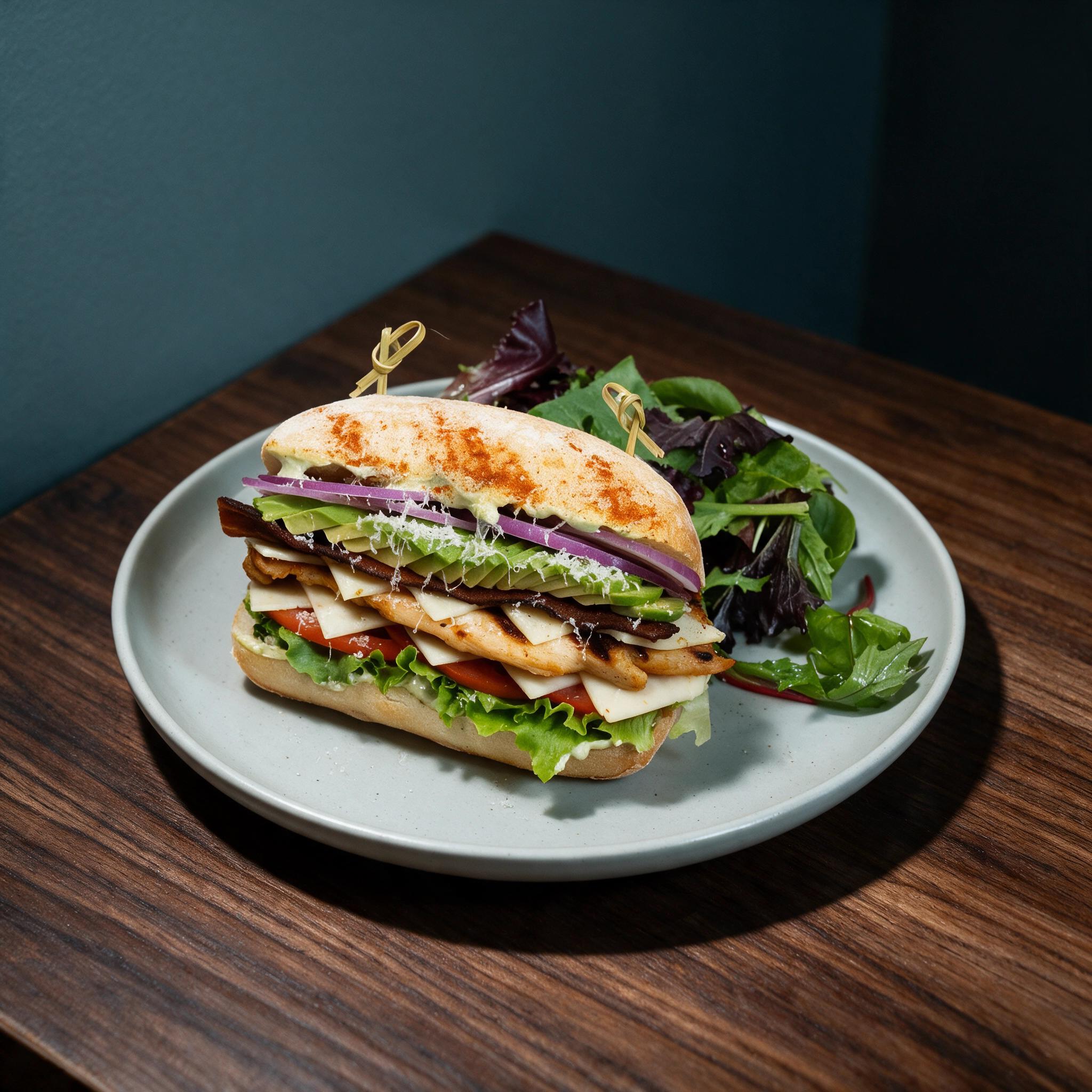 Grilled Chicken BLT Sandwich.
