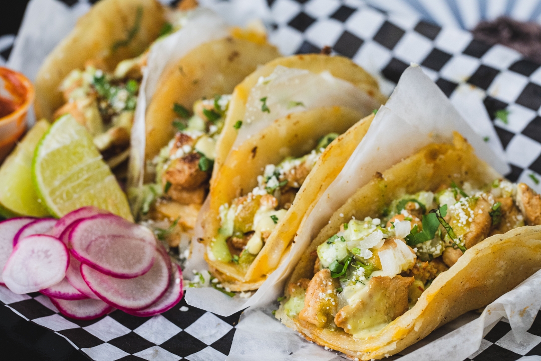 Cheesy Street Tacos.
