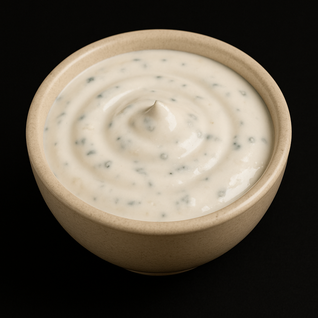 Blue cheese dressing side.