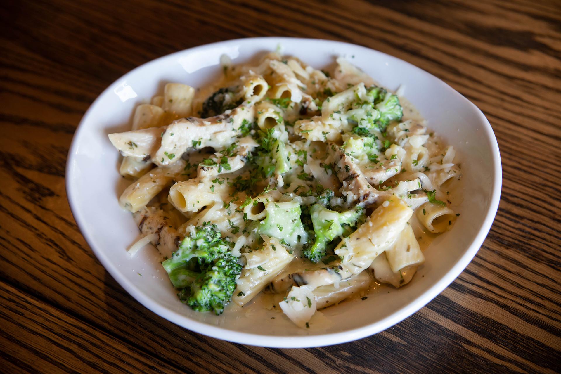 Chicken Broccoli Alfredo.