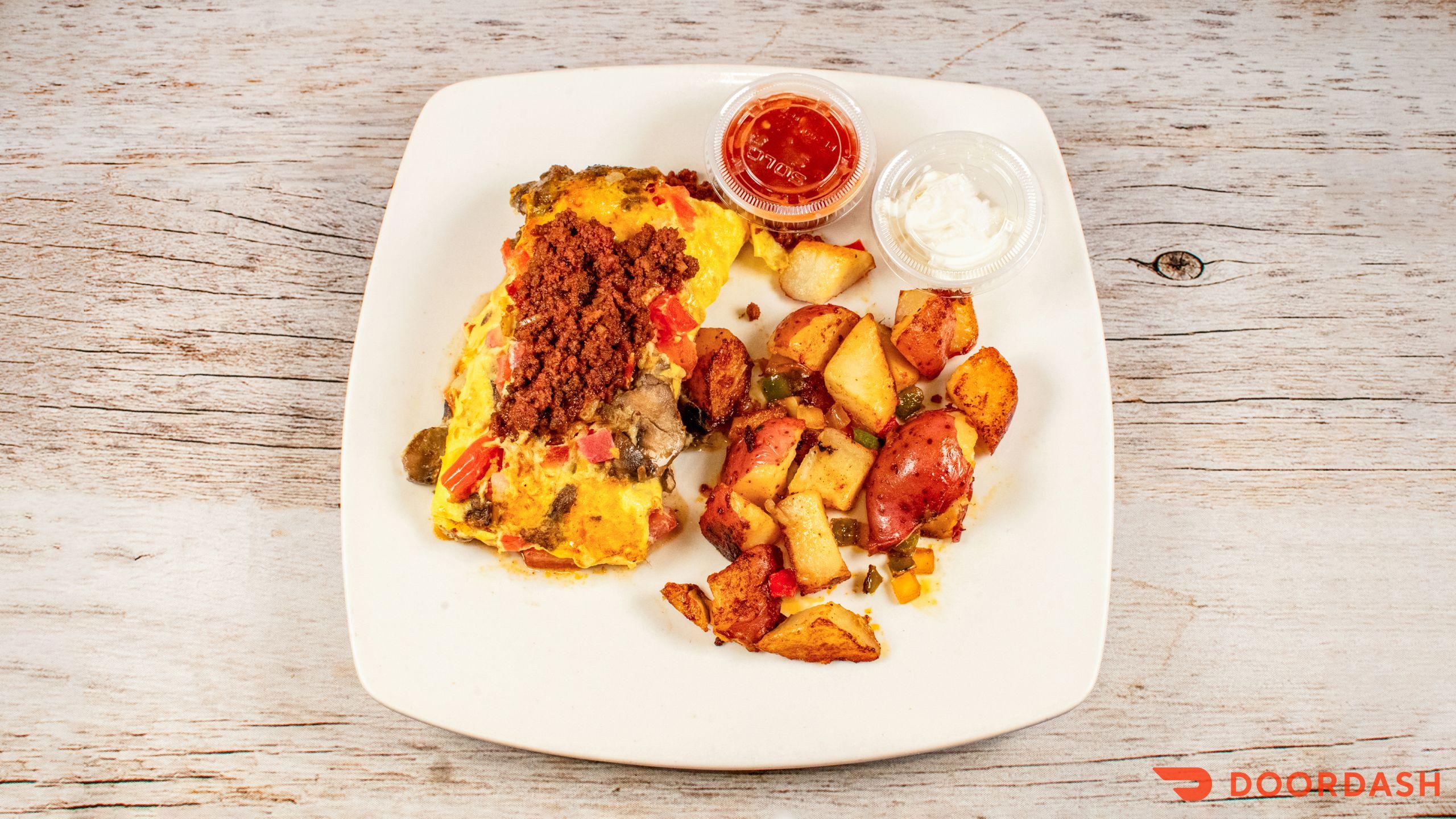 Spicy Mexican Omelette.