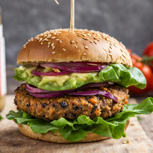 Club Special Burger (Veg).