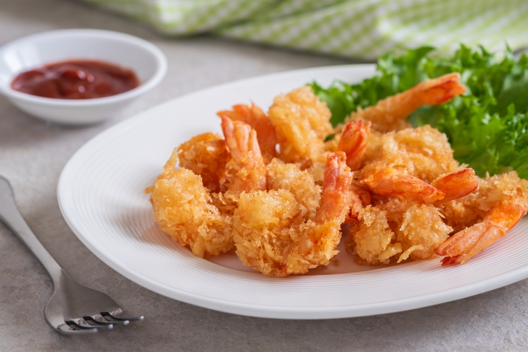 Camarones Empanizados.