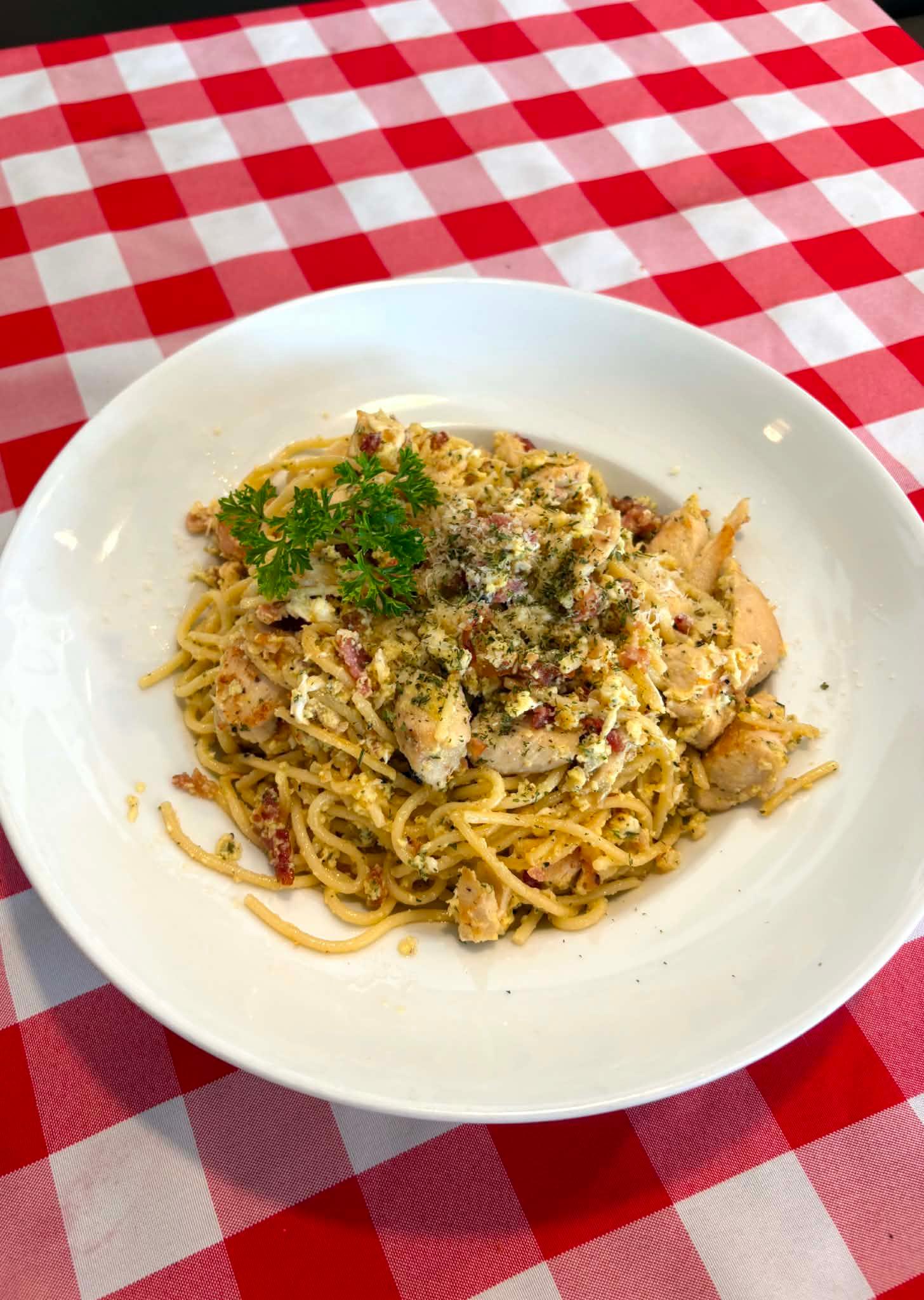 Chicken Carbonara.