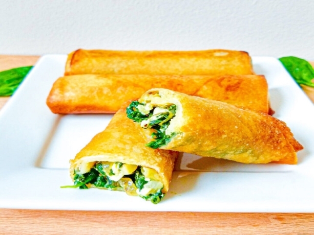 Feta Cheese Spring Rolls 3pcs (VG).