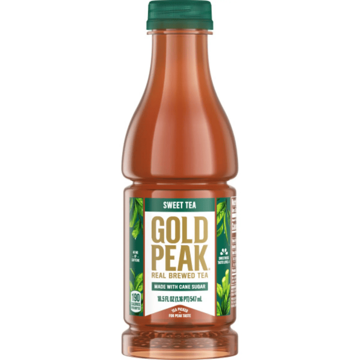 Gold Peak Sweet Tea Bottle.