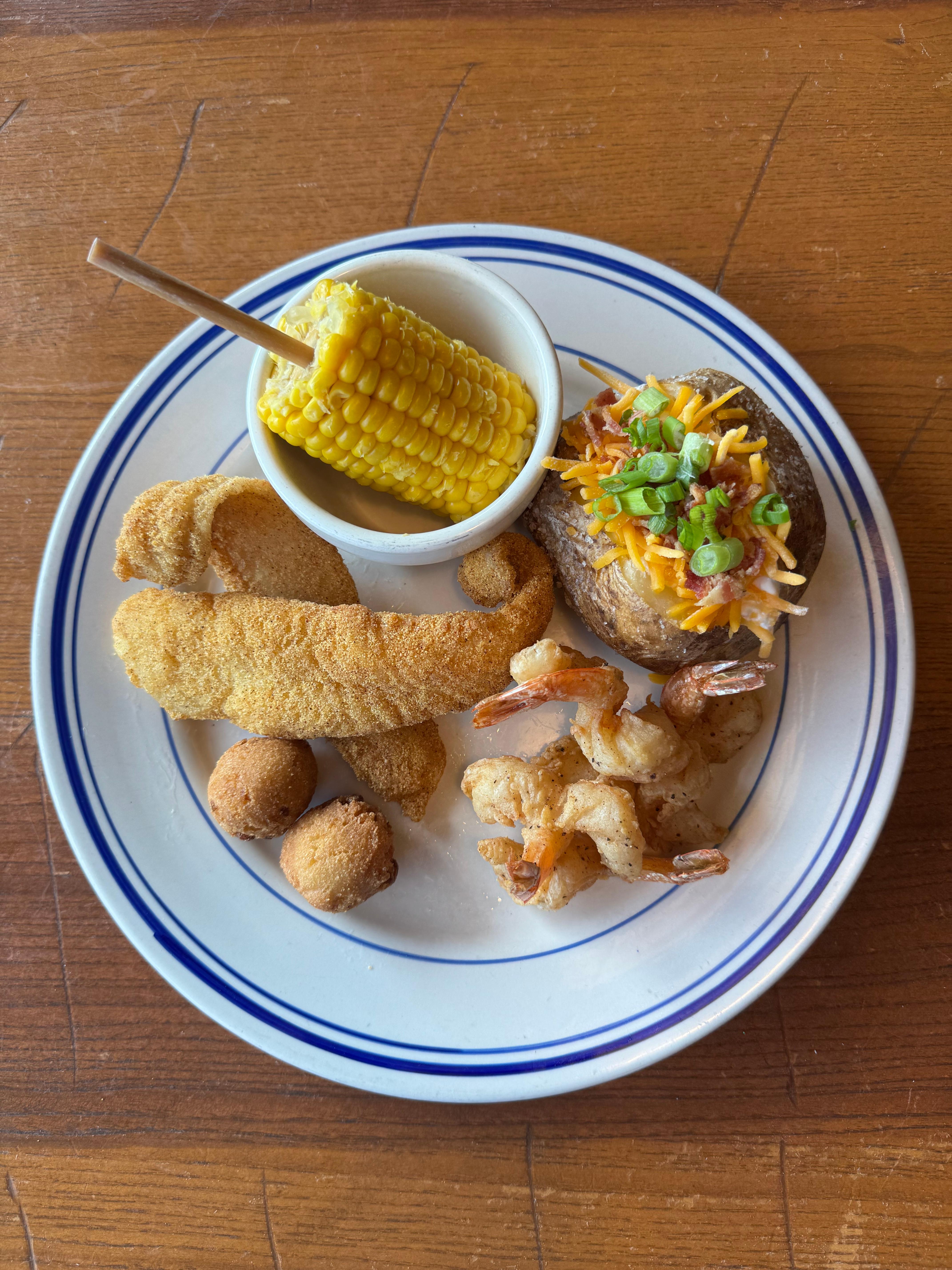 Catfish and Shrimp.