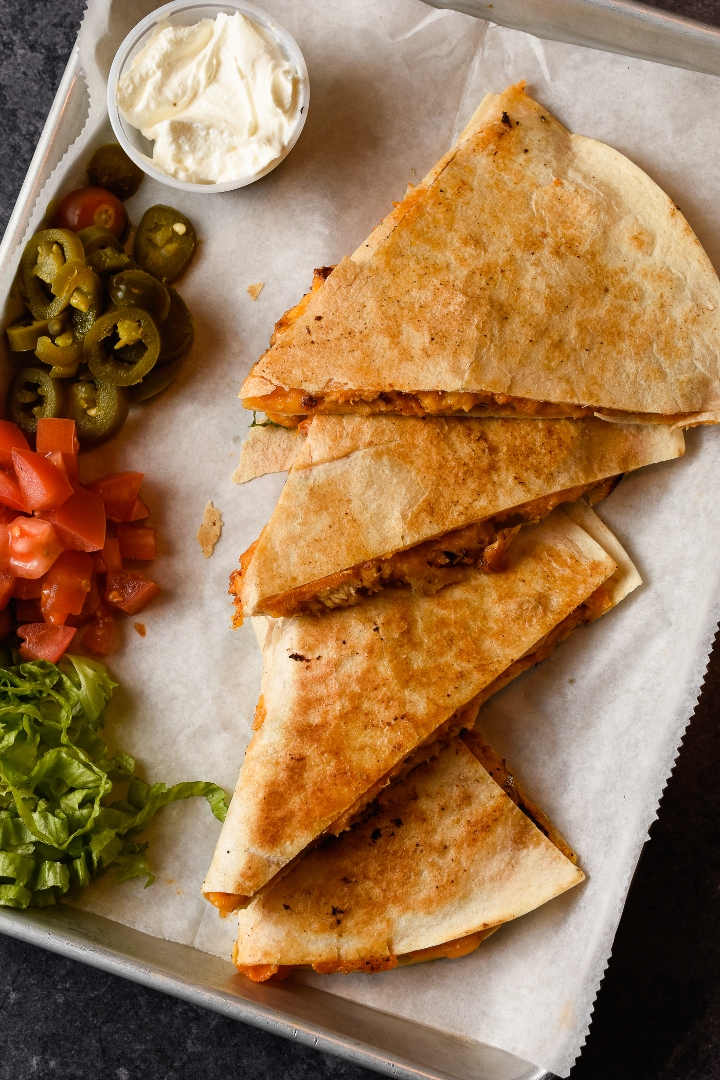 Cheese Quesadilla.