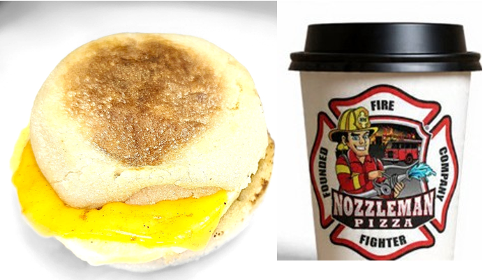 Siren Egg and cheese Combo with coffee combo.