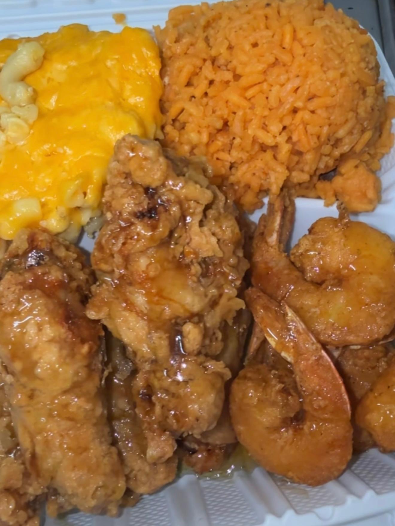 5pc Fried Chicken & Shrimp Combo.