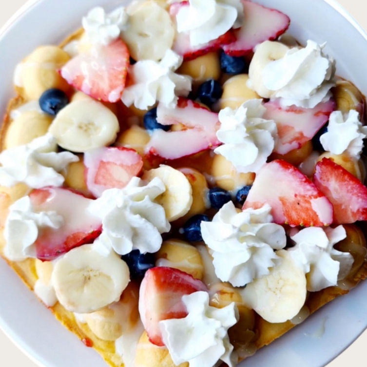 Sweet Trio Waffle.