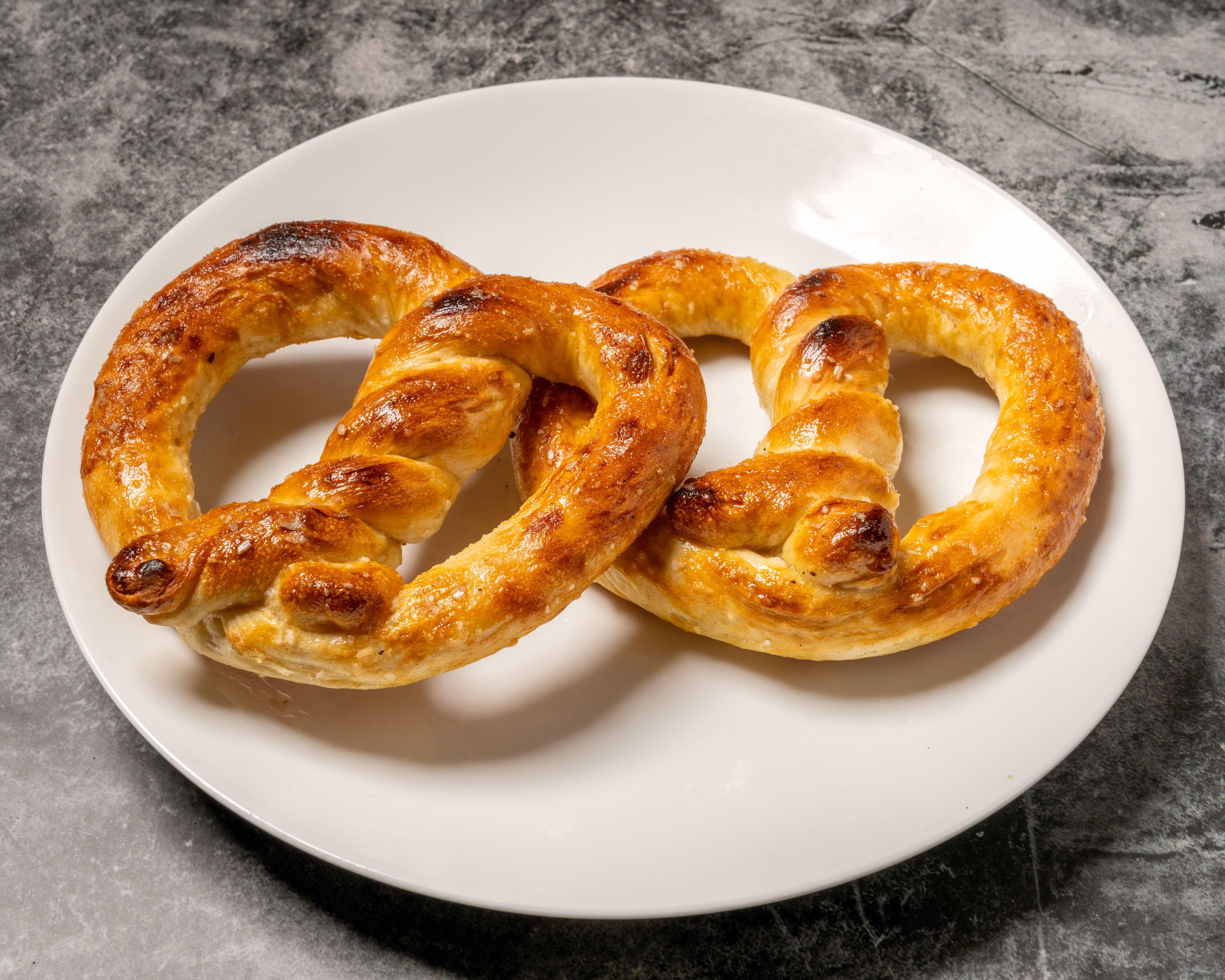 2 Homemade Pretzels.