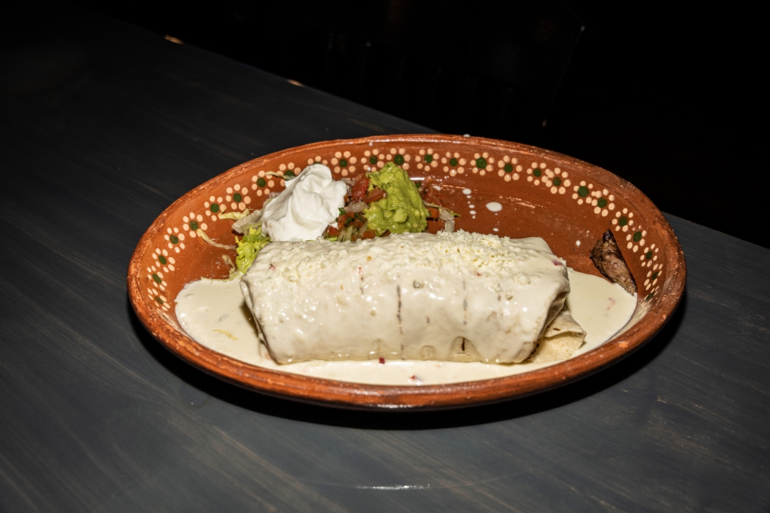 QUESO DIP BURRITO.