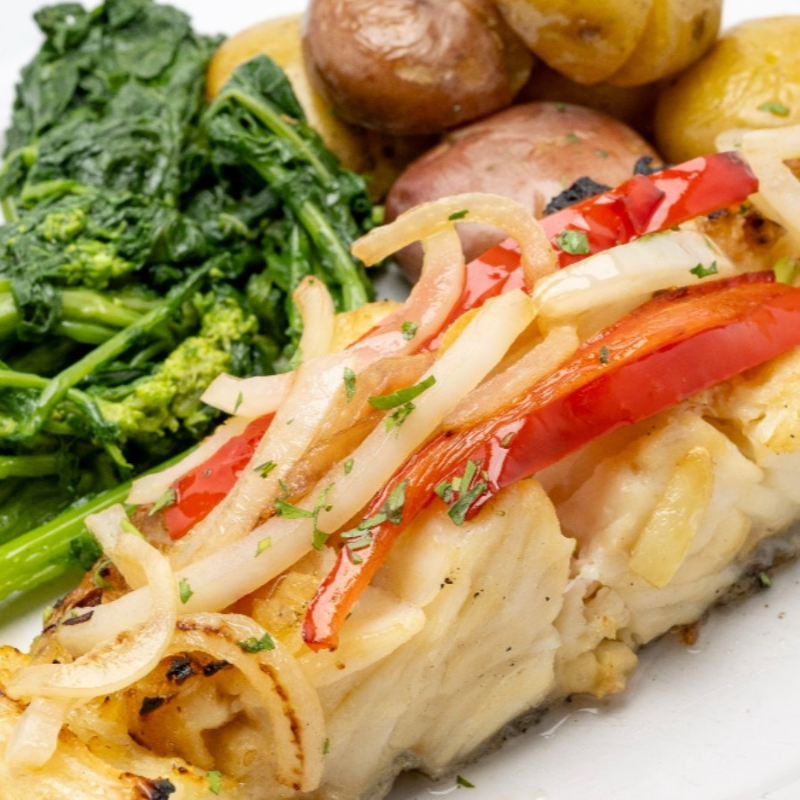 Codfish Lagareiro style | Bacalhau à Lagareiro.