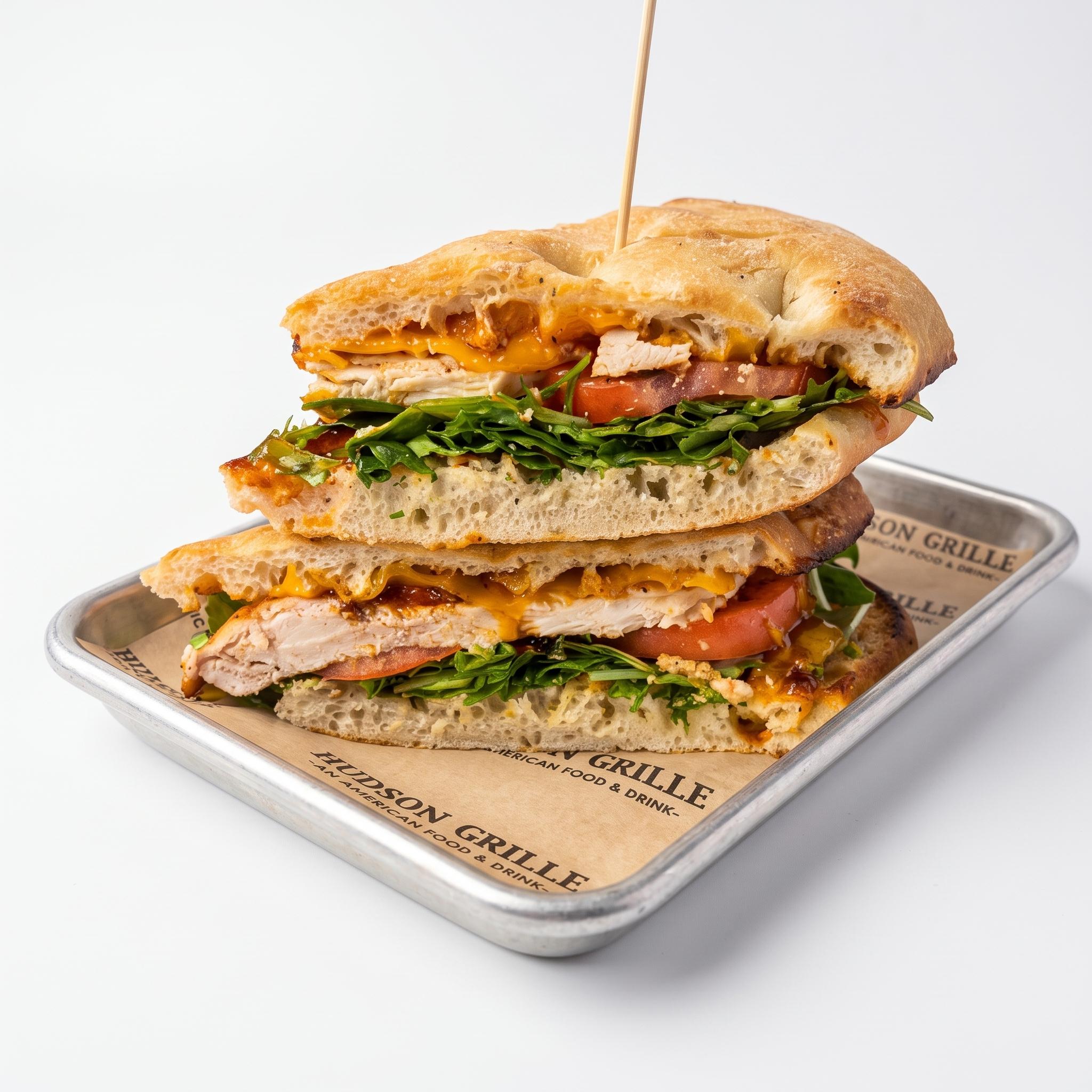 Georgia Peach Chicken Sandwich.