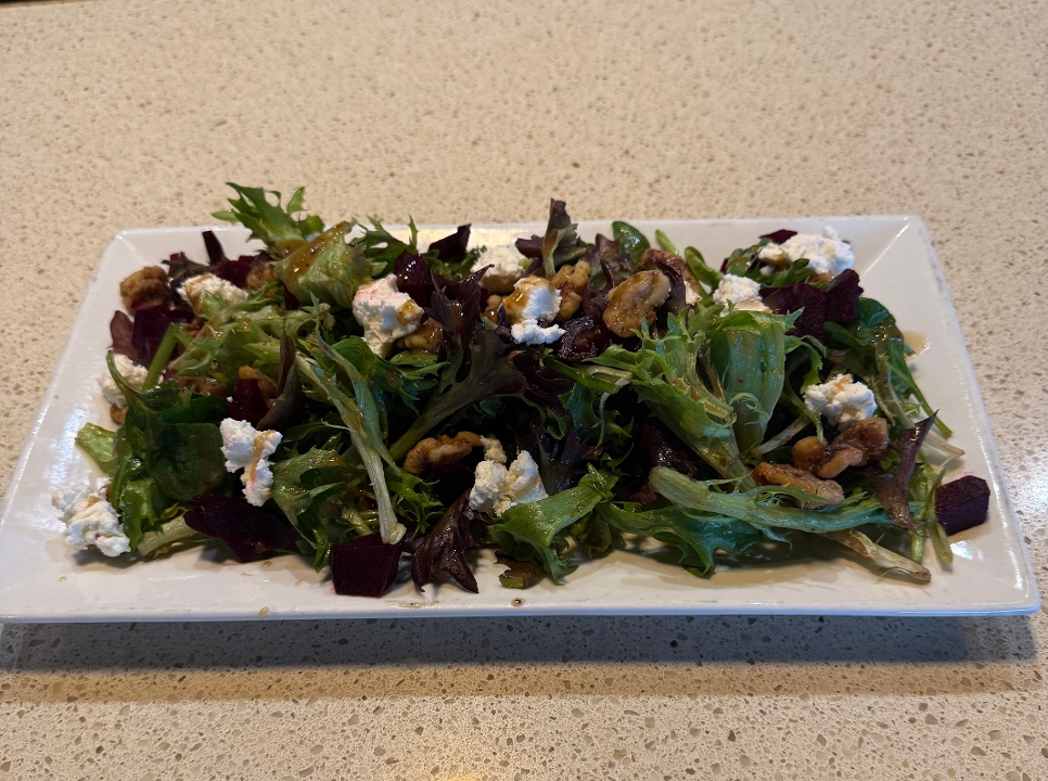 Roasted Beet and Goat Cheese Salad.