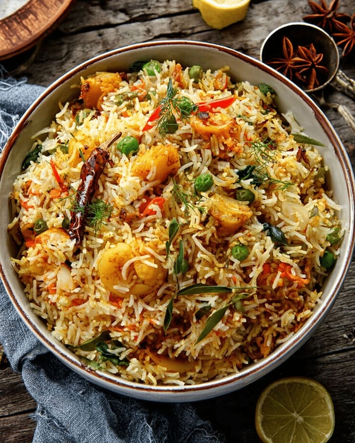 Vegetable Biryani.