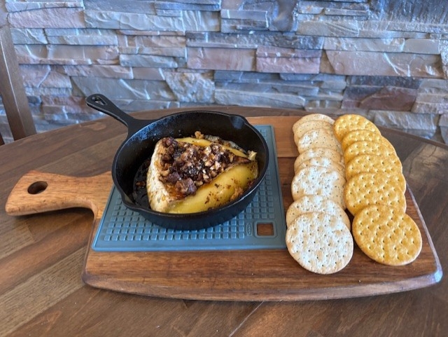 CAST IRON BAKED BRIE.
