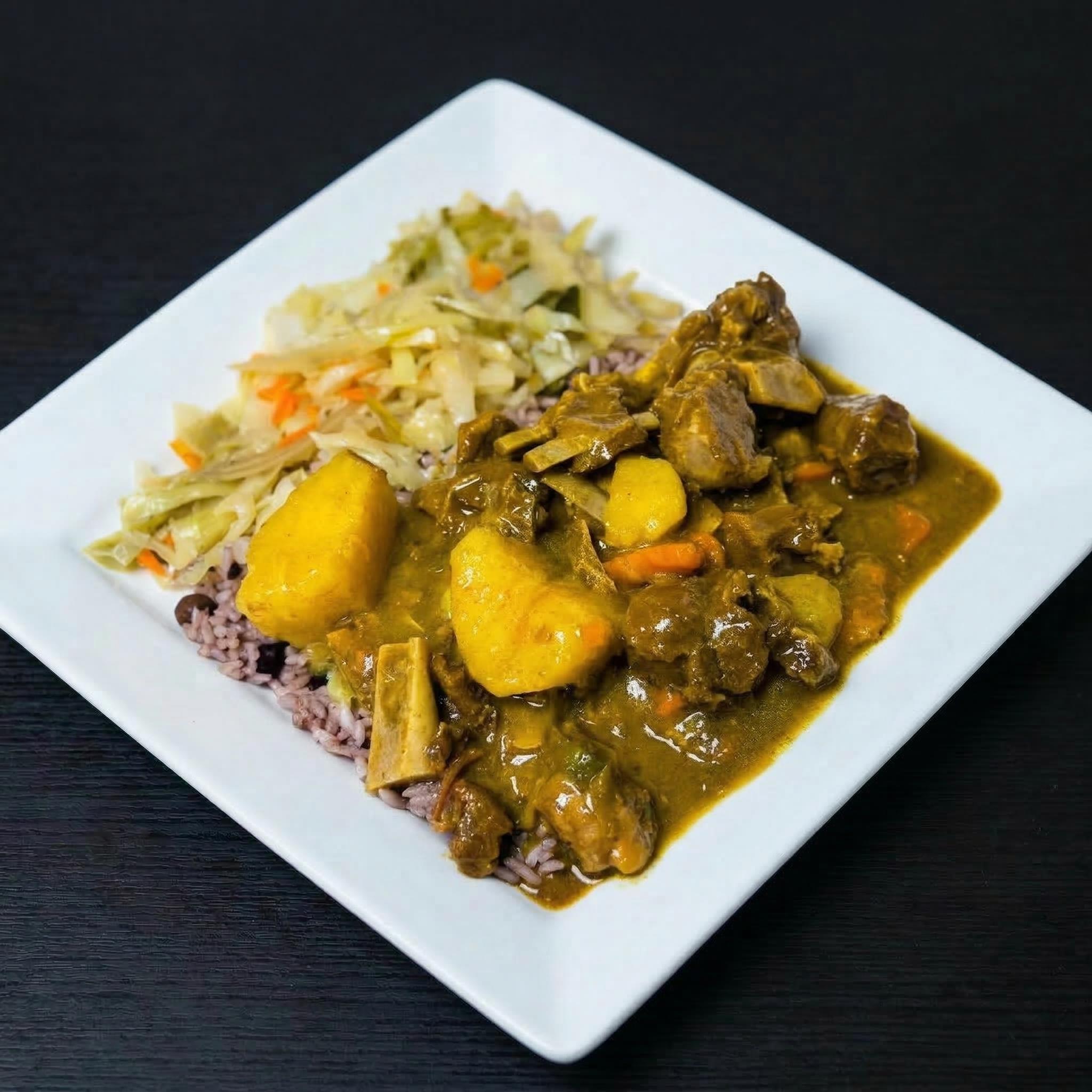 Curry Goat and Curry Goat.