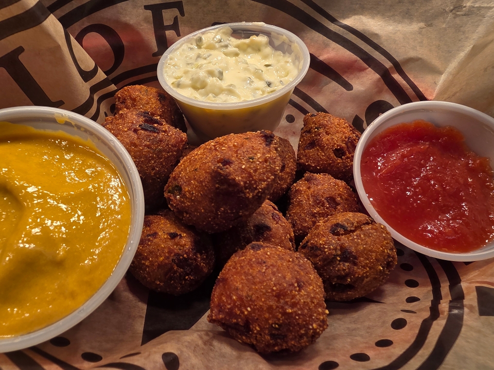 Hushpuppies w/Sauces.
