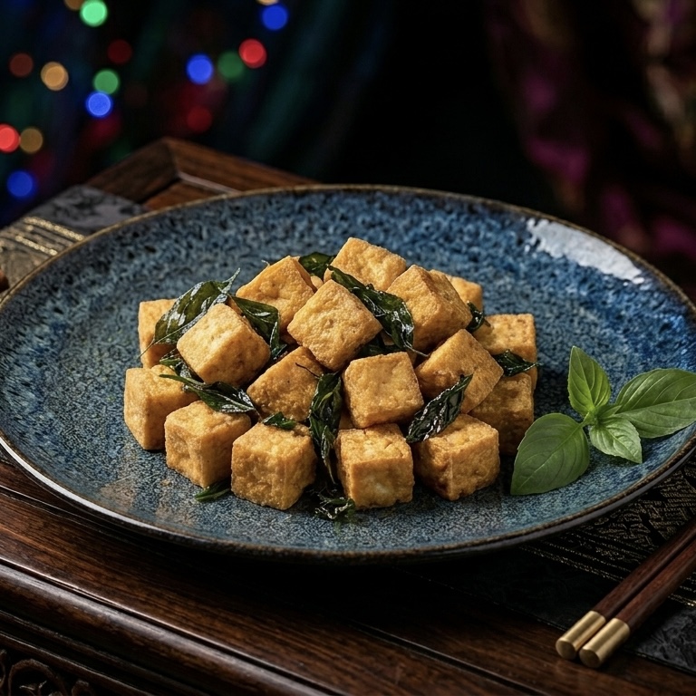 Five Spices Popcorn Tofu.