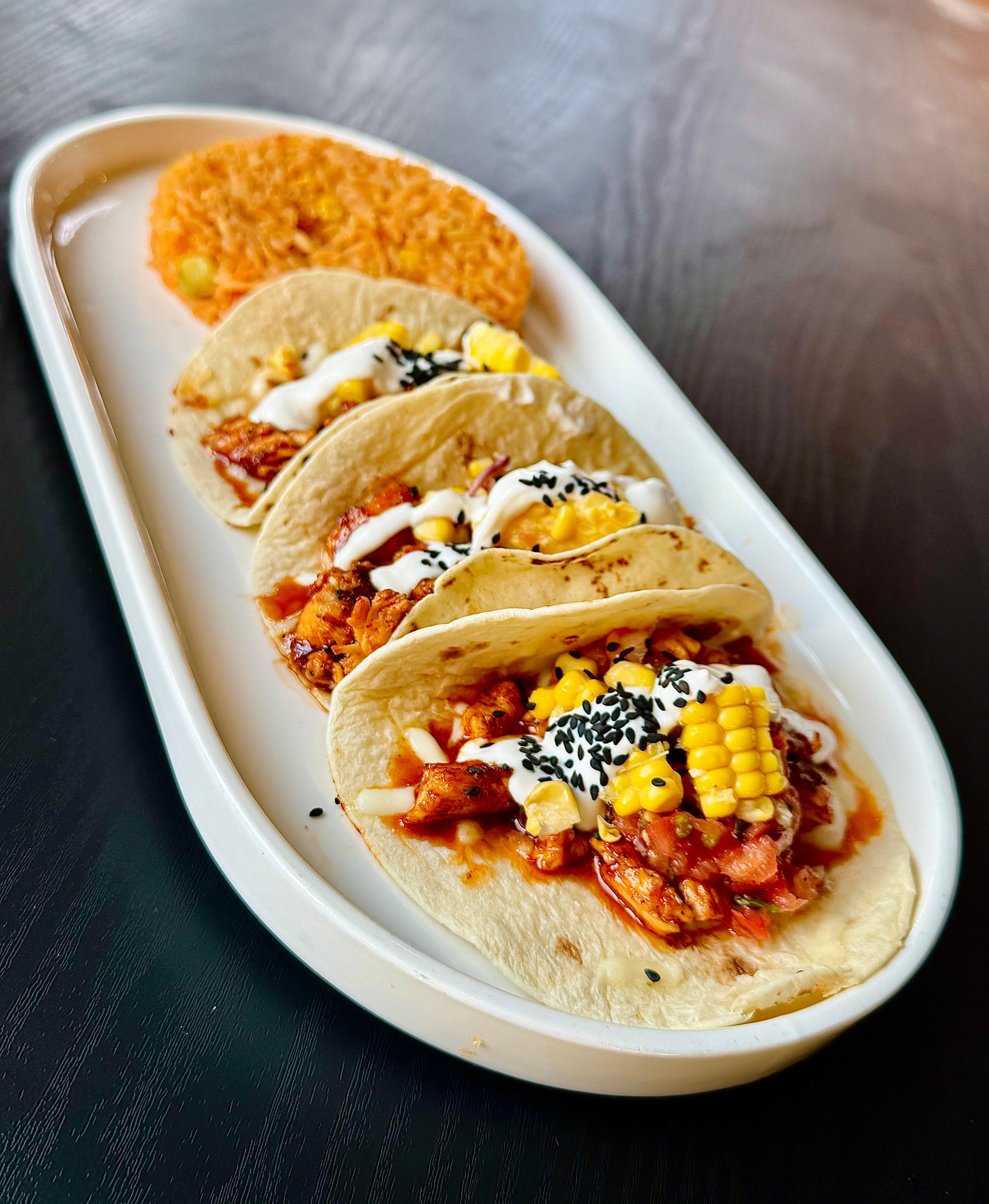 Agave Chicken Tacos.