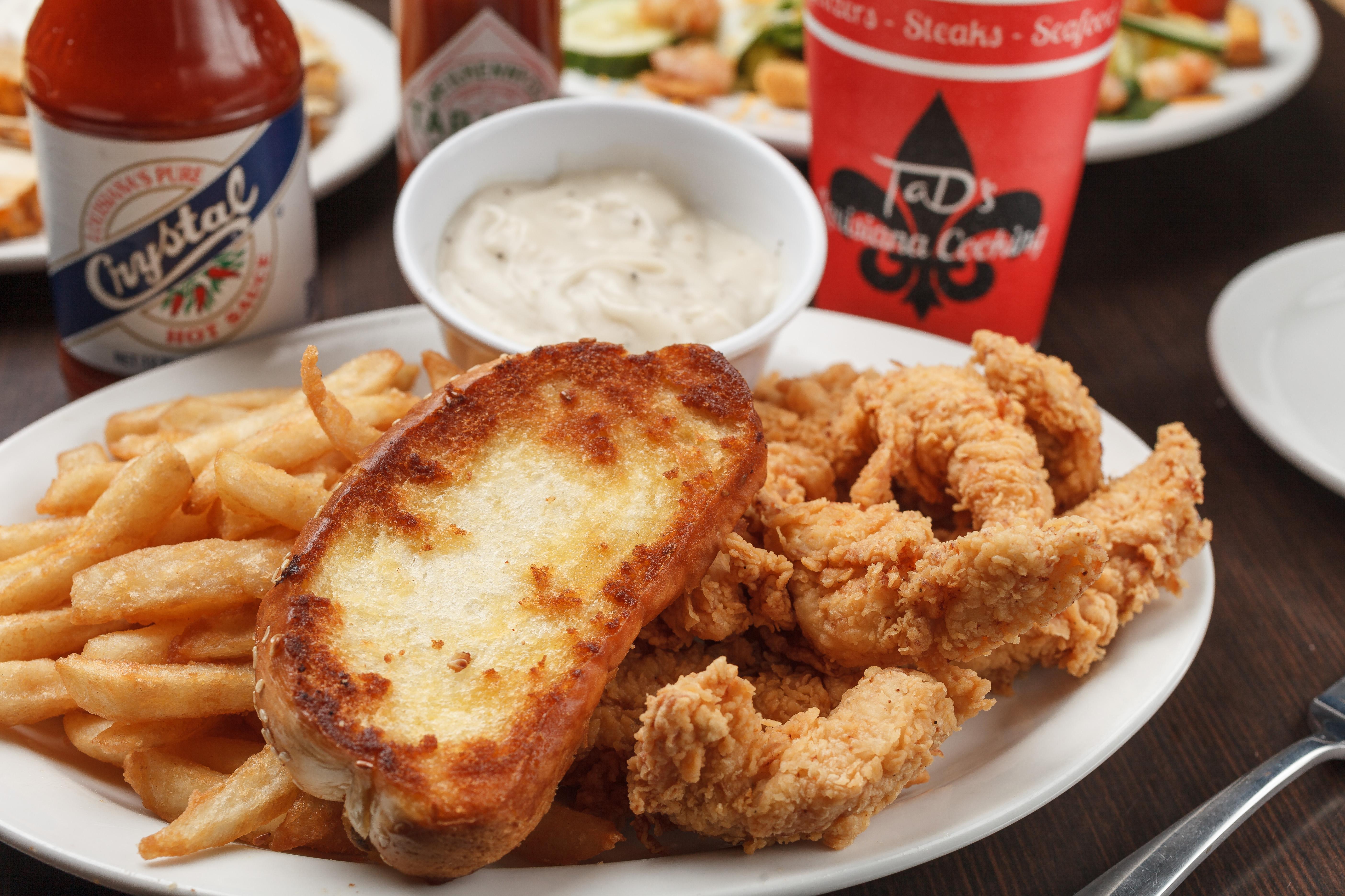 Chicken Strip Dinner.