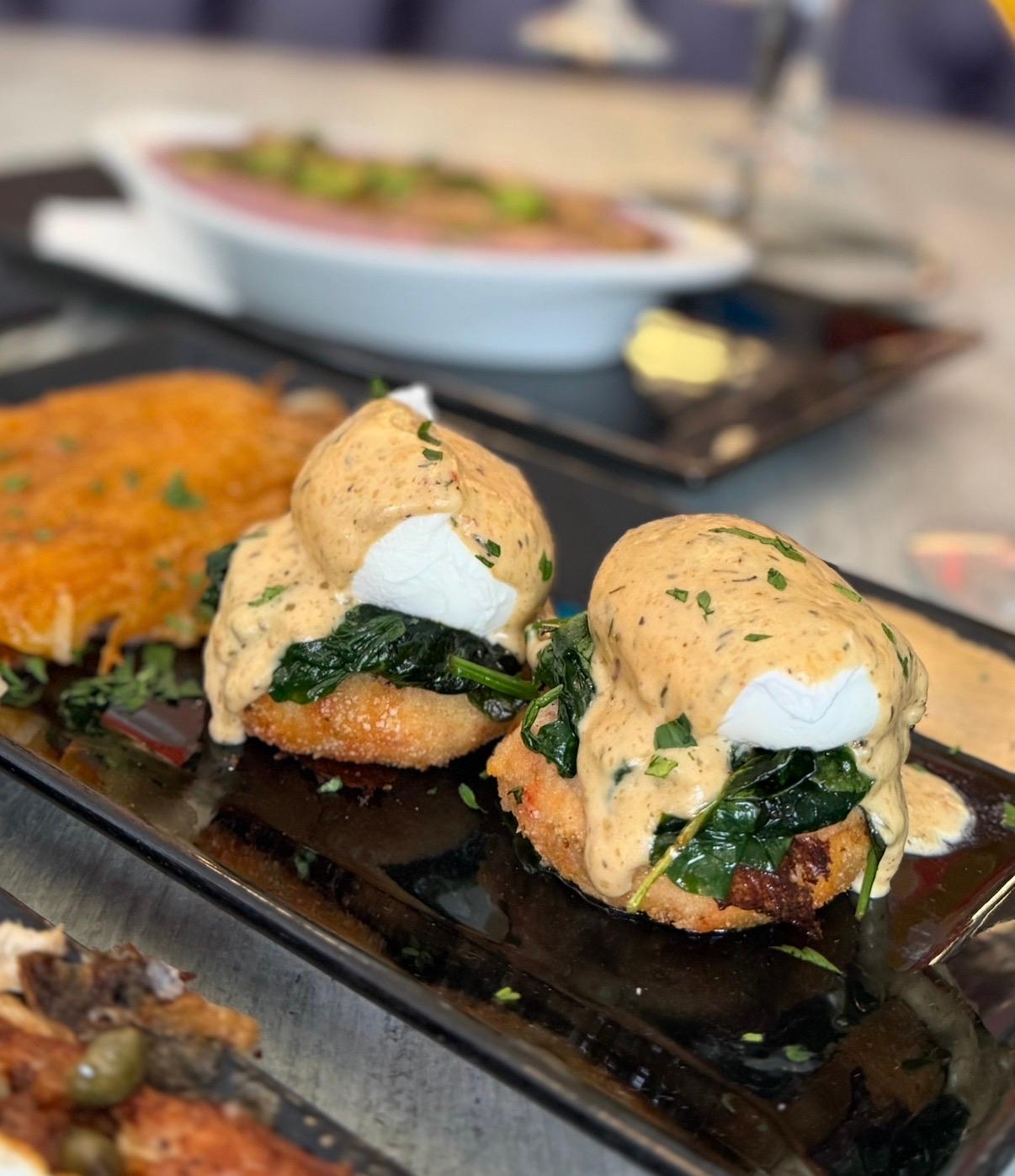 Jerk Chicken Benedict.