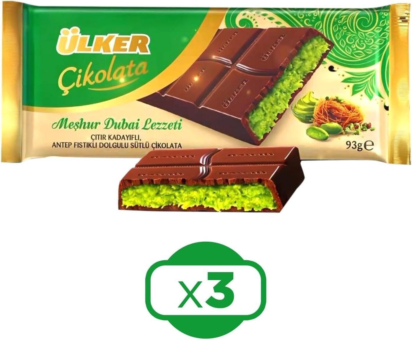 Ulker Dubai Chocolate with Antep Pistachio & Crispy Kataifi.