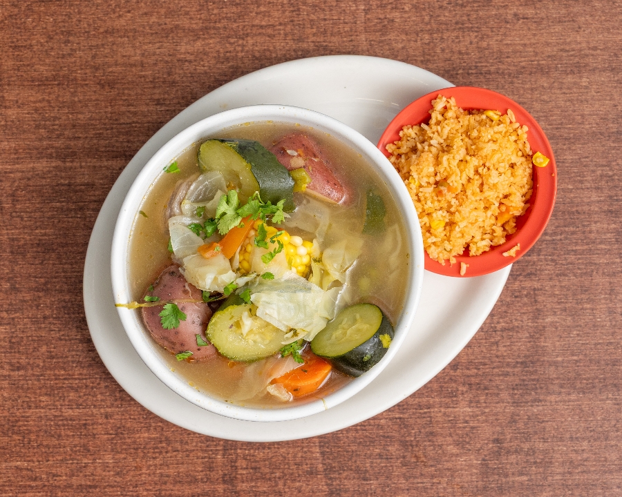 Caldo de rez.