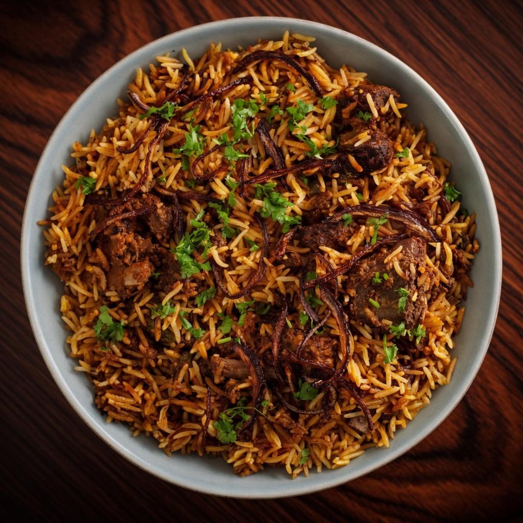 Goat Biryani.