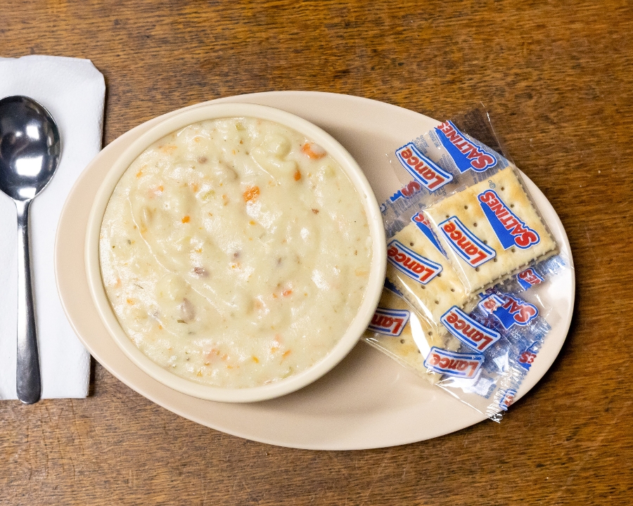 <POTATO WITH BACON>.