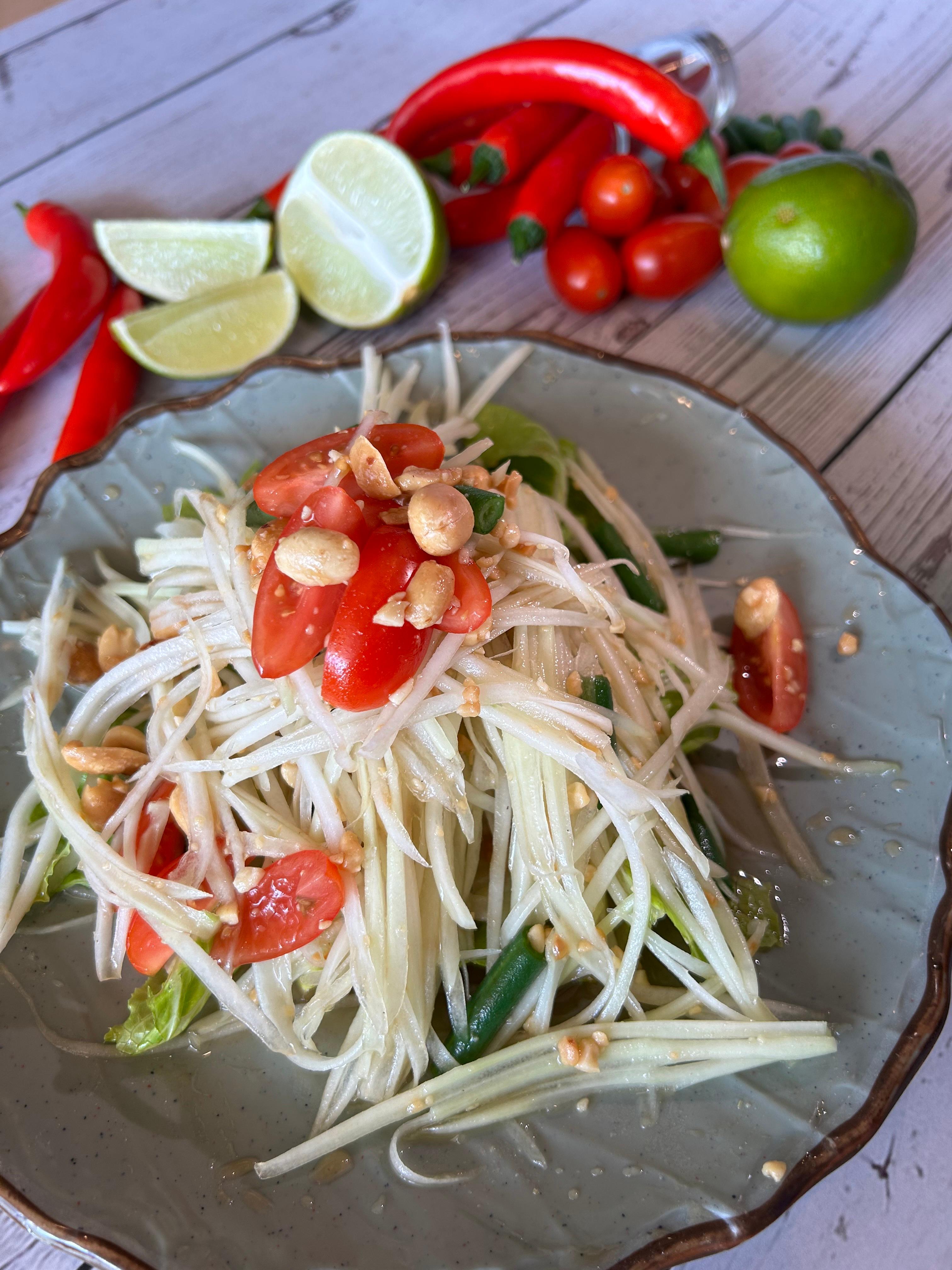 Thai Papaya Salad (GF) (VG).