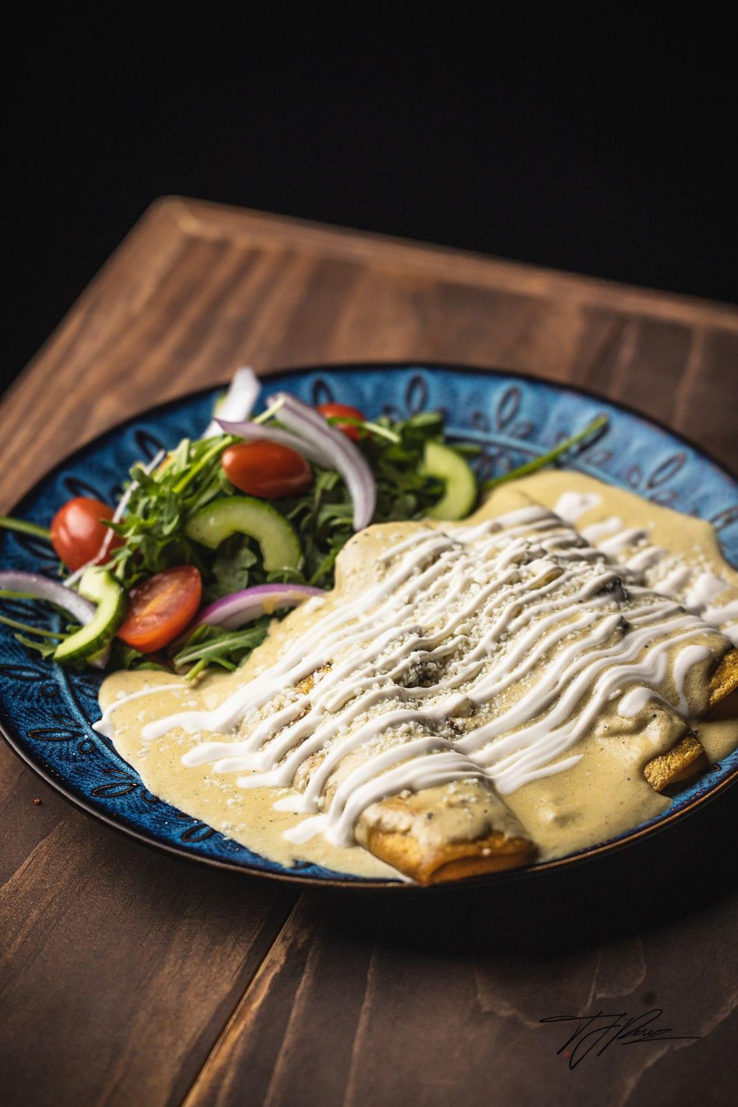 Green Chili Enchiladas.