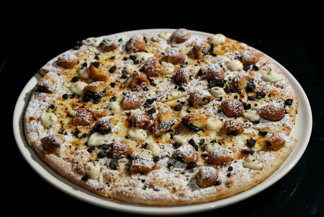12" Small Fried Oreo Pizza.