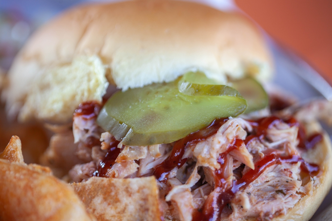 Pulled Chicken Sandwich.