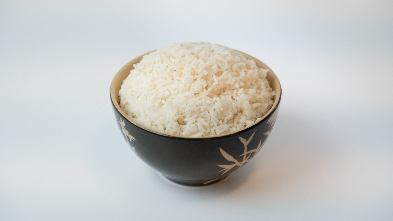 White Steamed Rice.