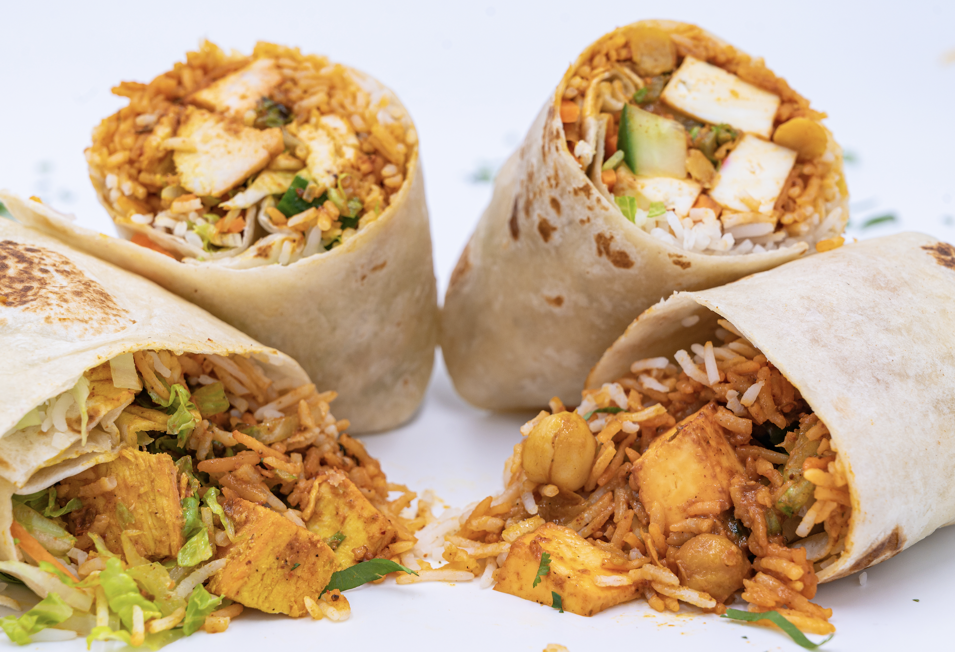 Desi Burrito (Gluten).