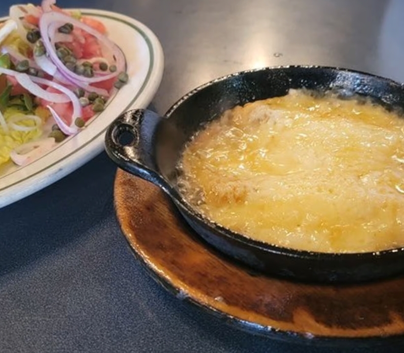 Flamed Saganaki.