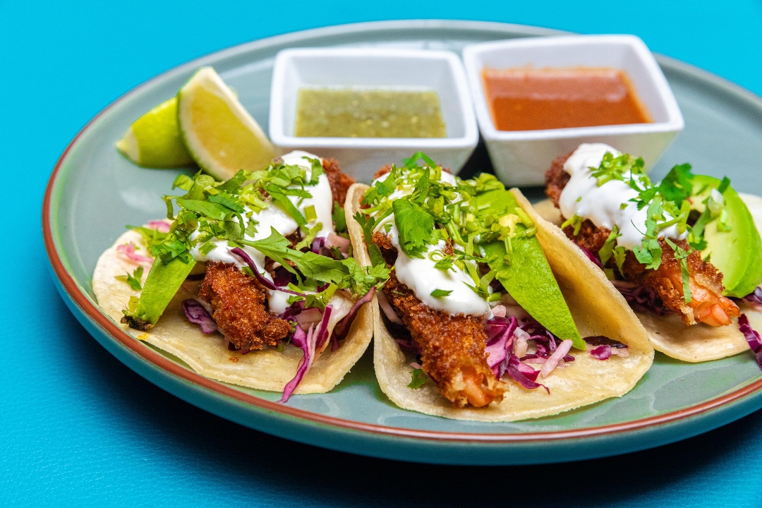Crispy Shrimp Tacos.
